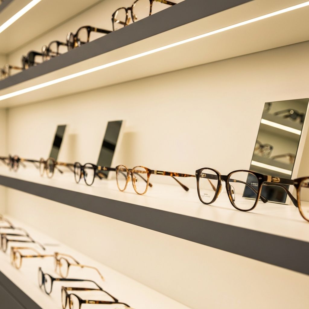 Premium eyeglass frames on display at Complete Optical, Templestowe Lower